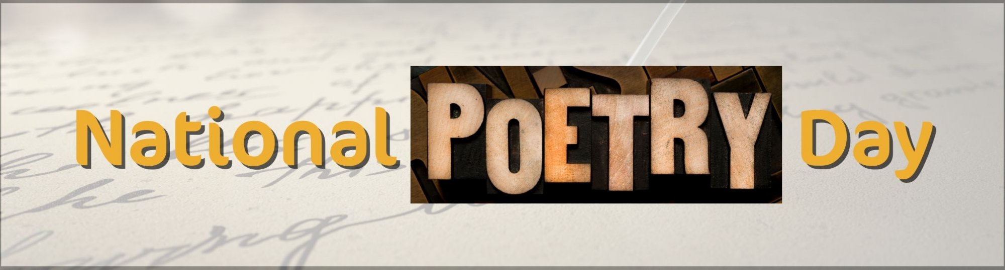 National Poetry Day 2023