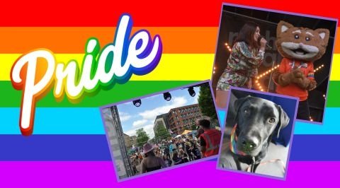 'I volunteer at Bury Pride to mix with new people, learn new skills and get more confident.' Macc