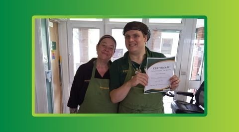 Isaac on his Skills Placement